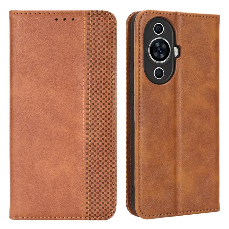 For Huawei nova 11 Pro / nova 11 Ultra TPU+PU Leather Cover Stand Wallet Retro Flip Phone Case - Blue-Cellmalls