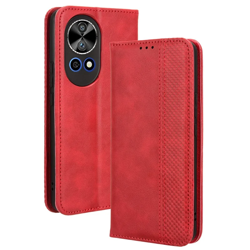 For Huawei nova 13 4G / nova 13 5G / nova 12 5G Cell Phone Case Shockproof Magnetic Closing PU Leather Stand Wallet Cover - Black-Cellmalls