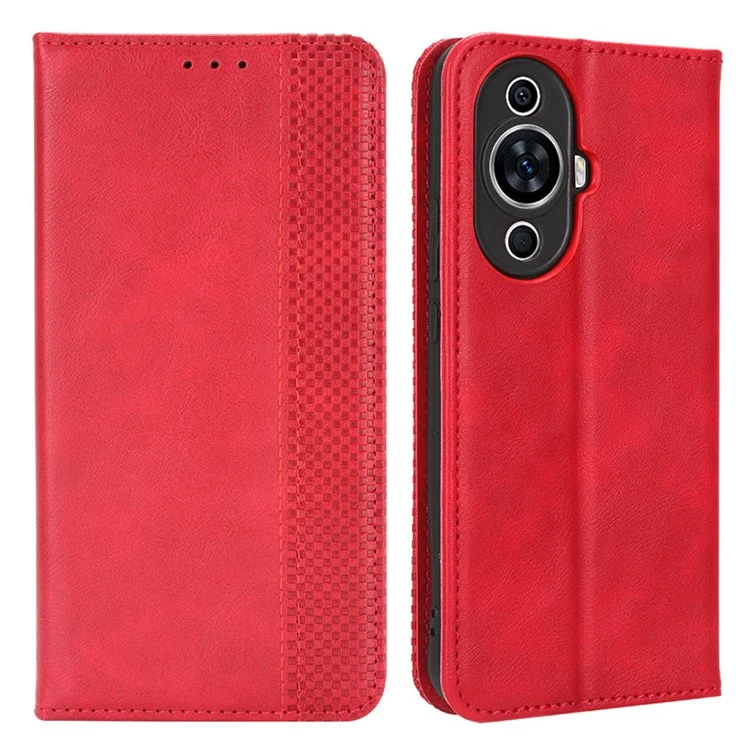 For Huawei nova 11 Pro / nova 11 Ultra TPU+PU Leather Cover Stand Wallet Retro Flip Phone Case - Blue-Cellmalls