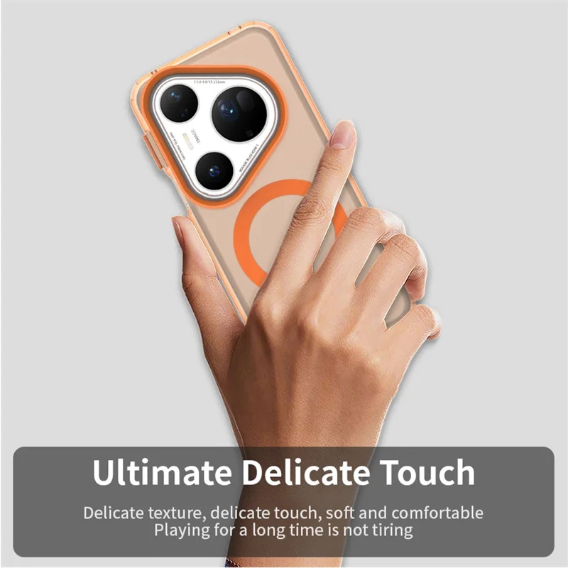 For Huawei Pura 80 Ultra Case Compatible with MagSafe Anti Drop Hybrid Phone Back Cover - Orange-Cellmalls