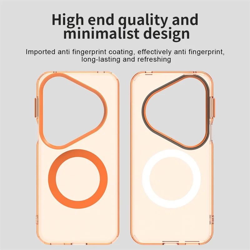 For Huawei Pura 80 Ultra Case Compatible with MagSafe Anti Drop Hybrid Phone Back Cover - Orange-Cellmalls