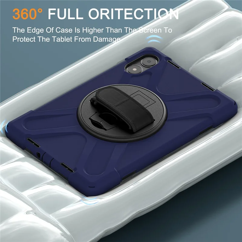 Tablet Case with Shoulder Strap for Xiaomi Redmi Pad Pro 5G / Redmi Pad Pro / Poco Pad 5G / 4G Kickstand Cover - Navy Blue-Cellmalls