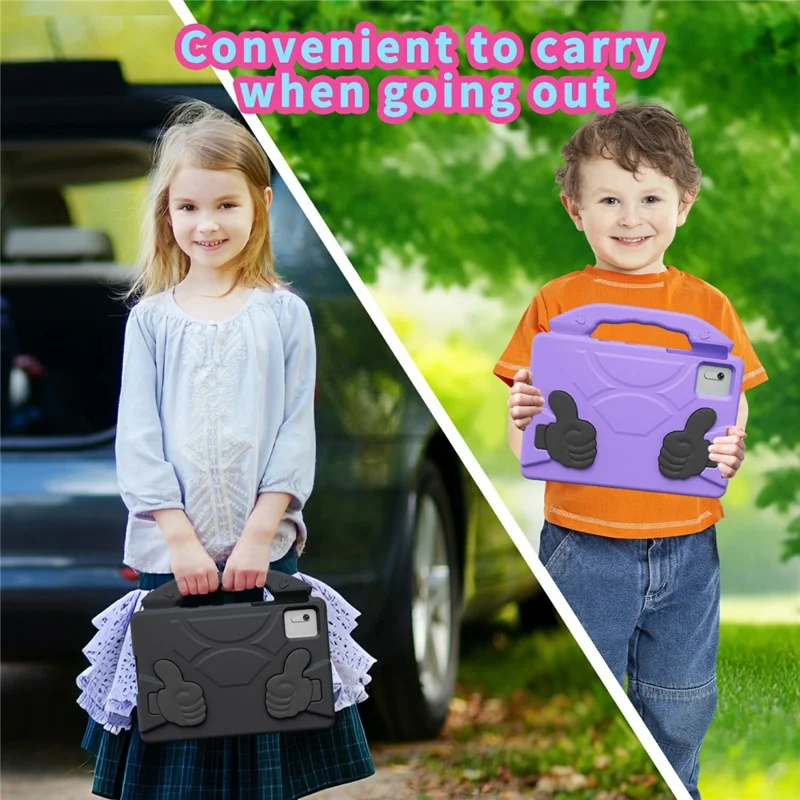 EVA Case For Xiaomi Redmi Pad 2  /  SE  /  Pad 6  /  5  /  Lenovo Tab M11  /  Xiaoxin Pad 11 2024  /  Samsung Galaxy Tab S10 FE  /  S9 FE  /  S9  /  S8  /  S7 - Black-Cellmalls