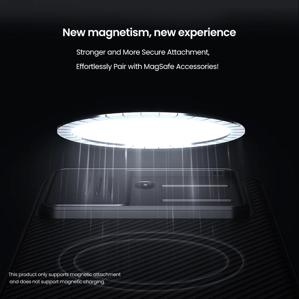 NILLKIN Camshield Pro for Xiaomi Poco X7 Pro 5G Case Compatible with MagSafe TPU + PC Phone Cover with Slider Camera Lid-Cellmalls