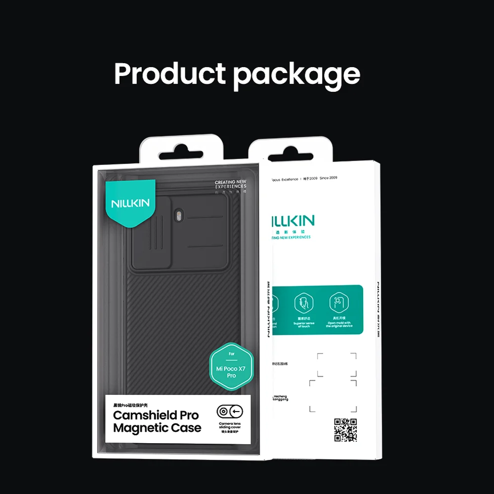 NILLKIN Camshield Pro for Xiaomi Poco X7 Pro 5G Case Compatible with MagSafe TPU + PC Phone Cover with Slider Camera Lid-Cellmalls