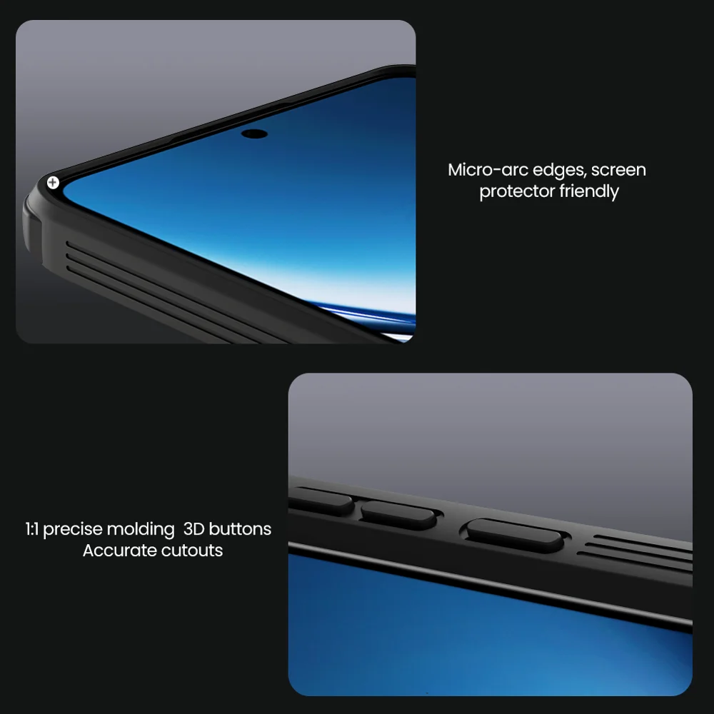 NILLKIN Camshield Pro for Xiaomi Redmi Turbo 4 5G Case Compatible with MagSafe TPU + PC Phone Cover with Slider Camera Lid-Cellmalls