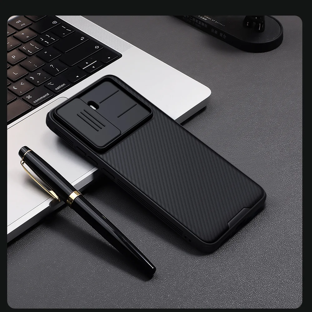 NILLKIN Camshield Pro for Xiaomi Redmi Turbo 4 5G Case Compatible with MagSafe TPU + PC Phone Cover with Slider Camera Lid-Cellmalls