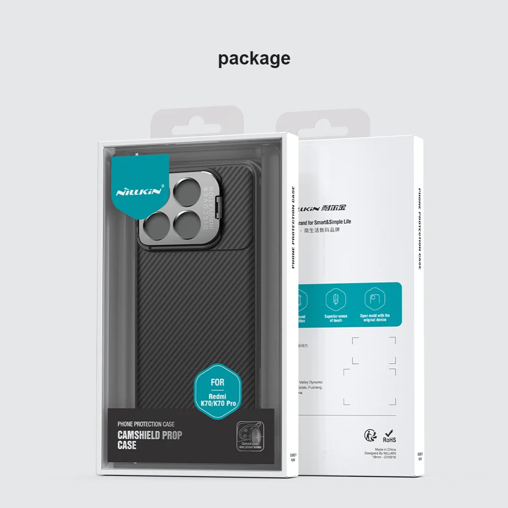 NILLKIN Camshield Prop Magnetic Series for Xiaomi Poco F6 Pro 5G / Redmi K70 5G / K70 Pro 5G Case Precise Cut-Out PC+TPU Shell - Green-Cellmalls