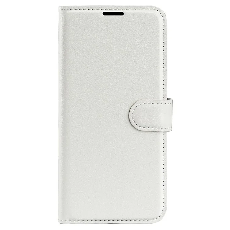 Foldable Stand Phone Case for Huawei nova 10 Pro 4G, Litchi Texture Wallet PU Leather Inner TPU Folio Flip Cover - White-Cellmalls