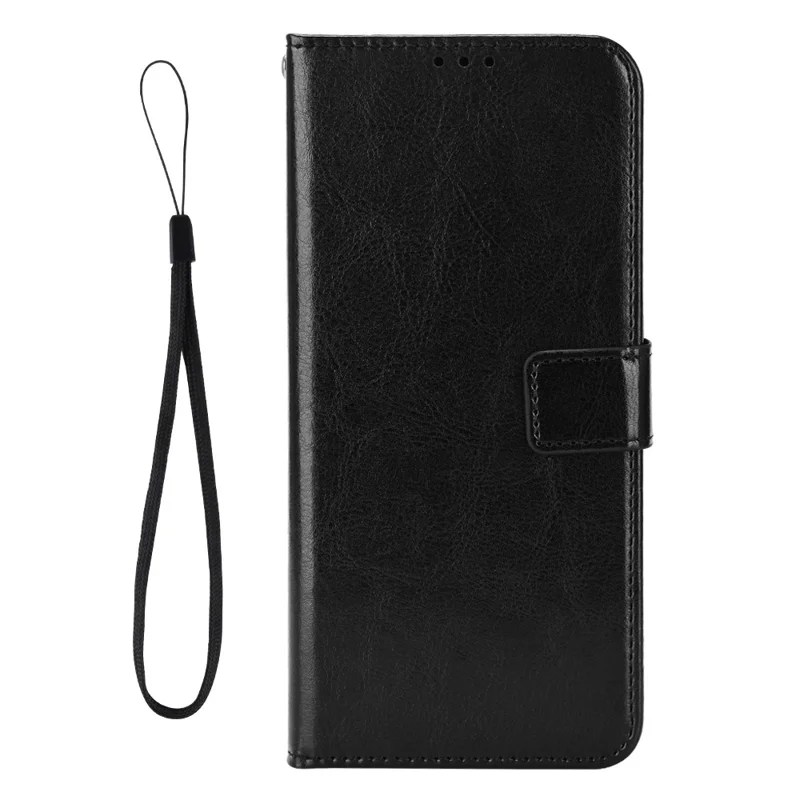 For Huawei Mate 70 Pro+ / 70 Pro Case Crazy Horse Texture PU Leather Phone Wallet Cover - Black-Cellmalls