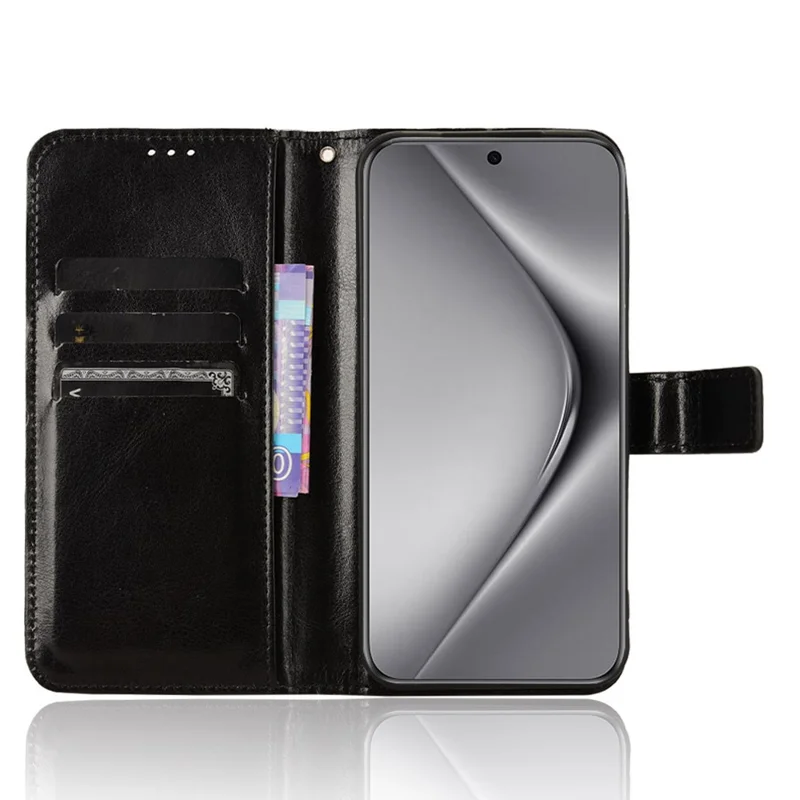 For Huawei Pura 70 Case Wallet Leather Cover Mobile Phone Accessories Wholesale - Black-Cellmalls