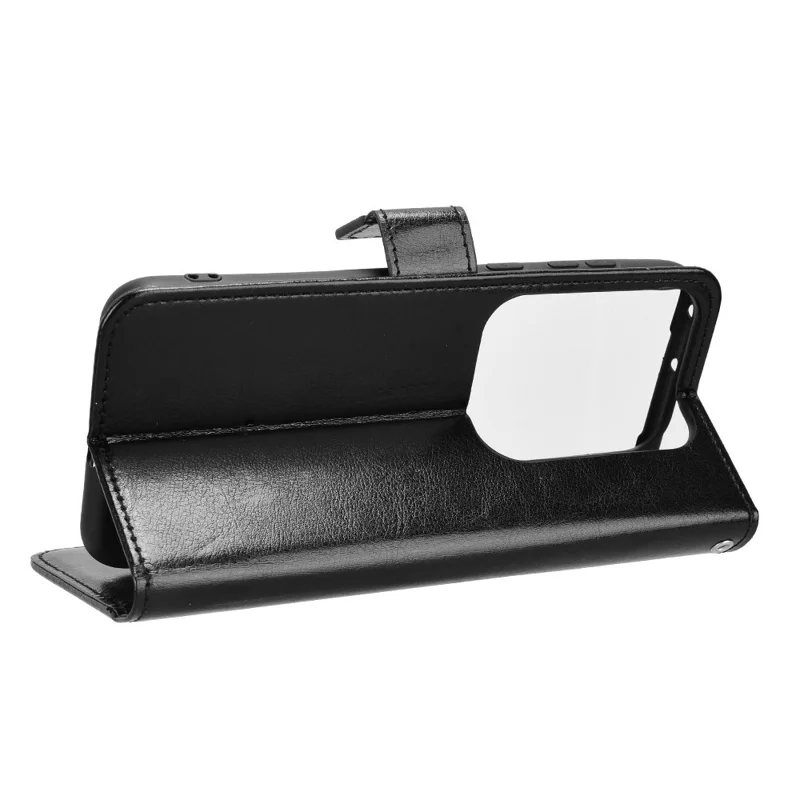 For Huawei Pura 70 Pro / 70 Pro+ / 70 Ultra Leather Case Crazy Horse Texture Wallet Phone Cover - Black-Cellmalls