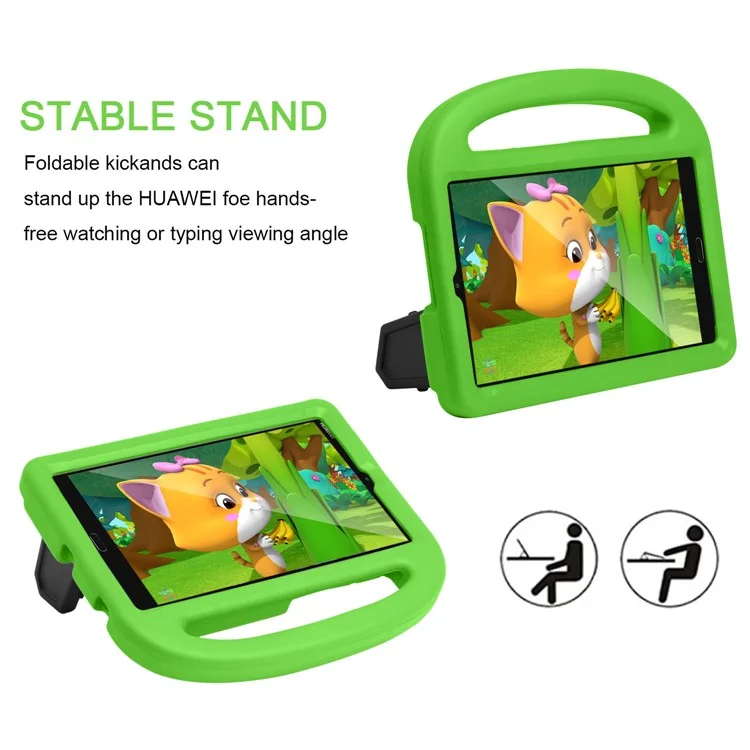 Sparrow Style Shockproof EVA Tablet Case for Huawei MediaPad M5 8 (8.4-inch)/MediaPad M6 8.4-inch - Green-Cellmalls