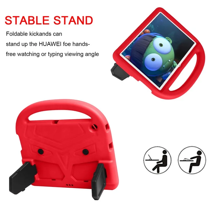 Sparrow Style Shockproof Kickstand EVA Tablet Case for Huawei MediaPad T3 10 - Red-Cellmalls
