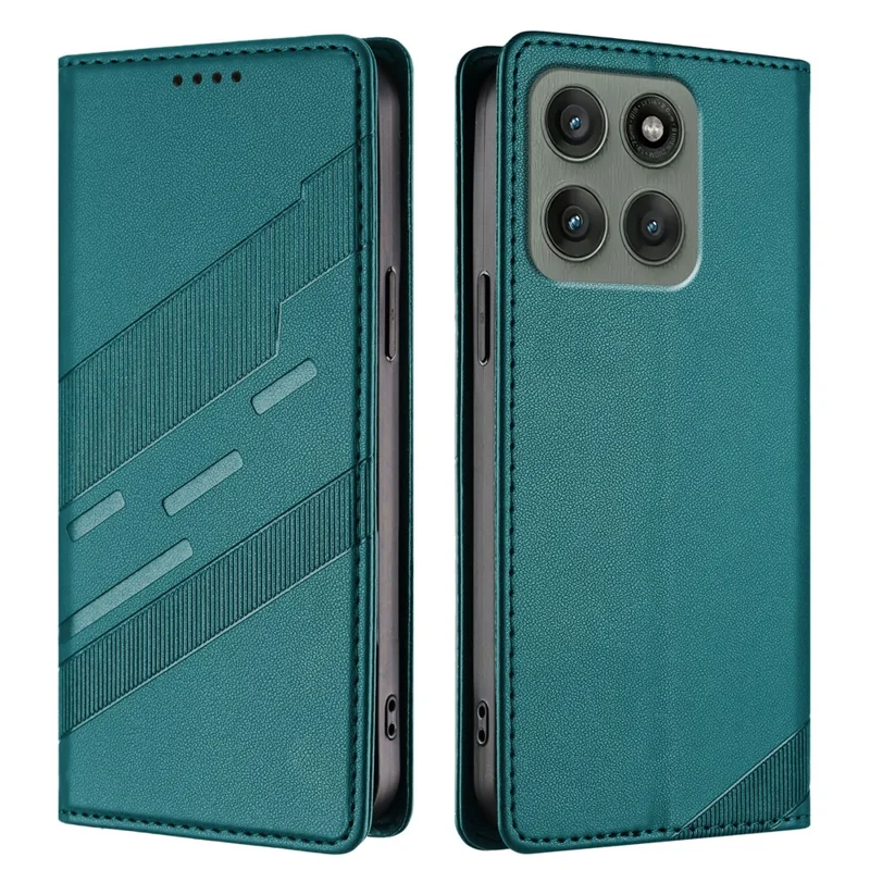 For Motorola Edge 60 Pro 5G Phone Cases Punk Style Imprinted Wallet Stand Leather Cover - Red-Cellmalls