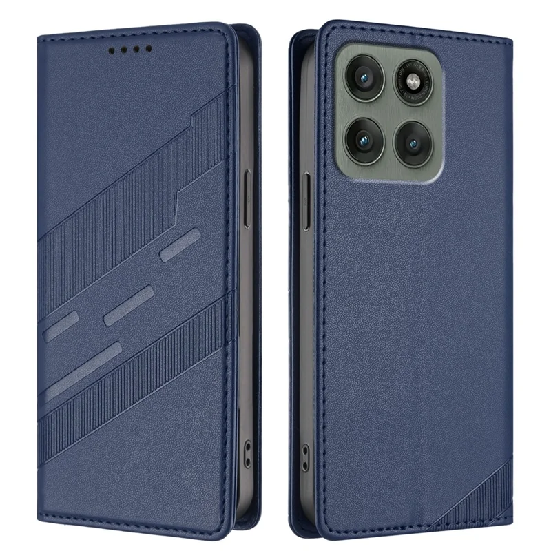 For Motorola Edge 60 Pro 5G Phone Cases Punk Style Imprinted Wallet Stand Leather Cover - Red-Cellmalls