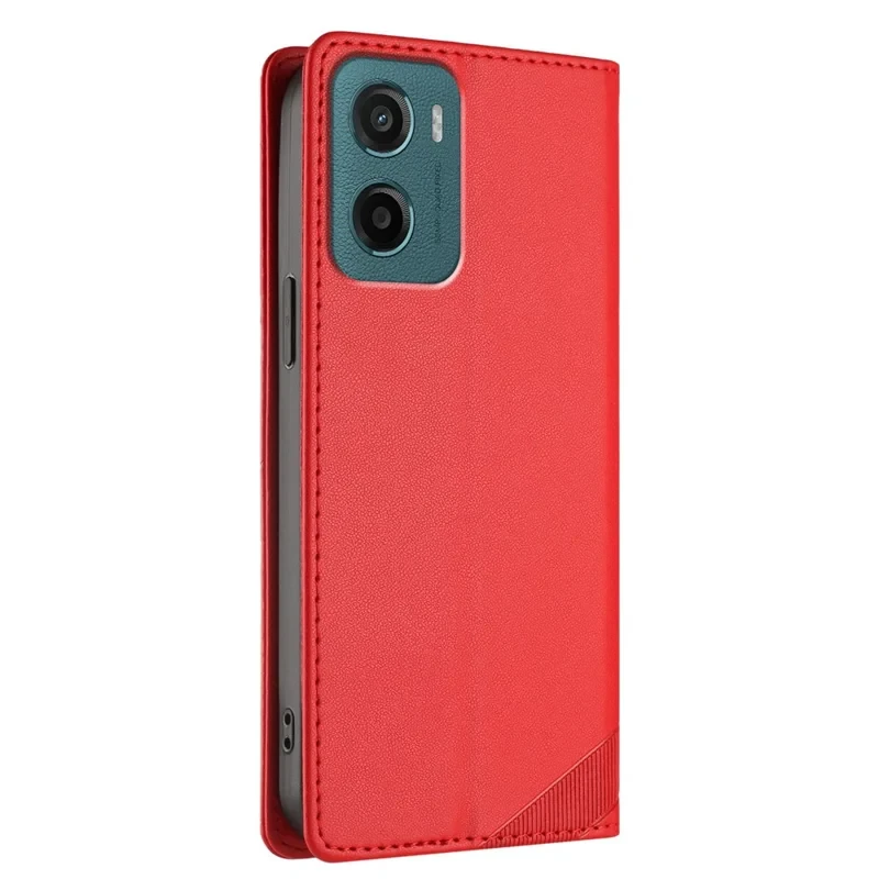 For Motorola Moto G05 4G Phone Cases Punk Style Imprinted Wallet Stand Leather Cover - Red-Cellmalls
