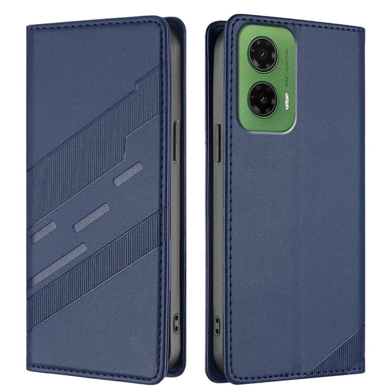 For Motorola Moto G35 5G Phone Cases Punk Style Imprinted Wallet Stand Leather Cover - Red-Cellmalls