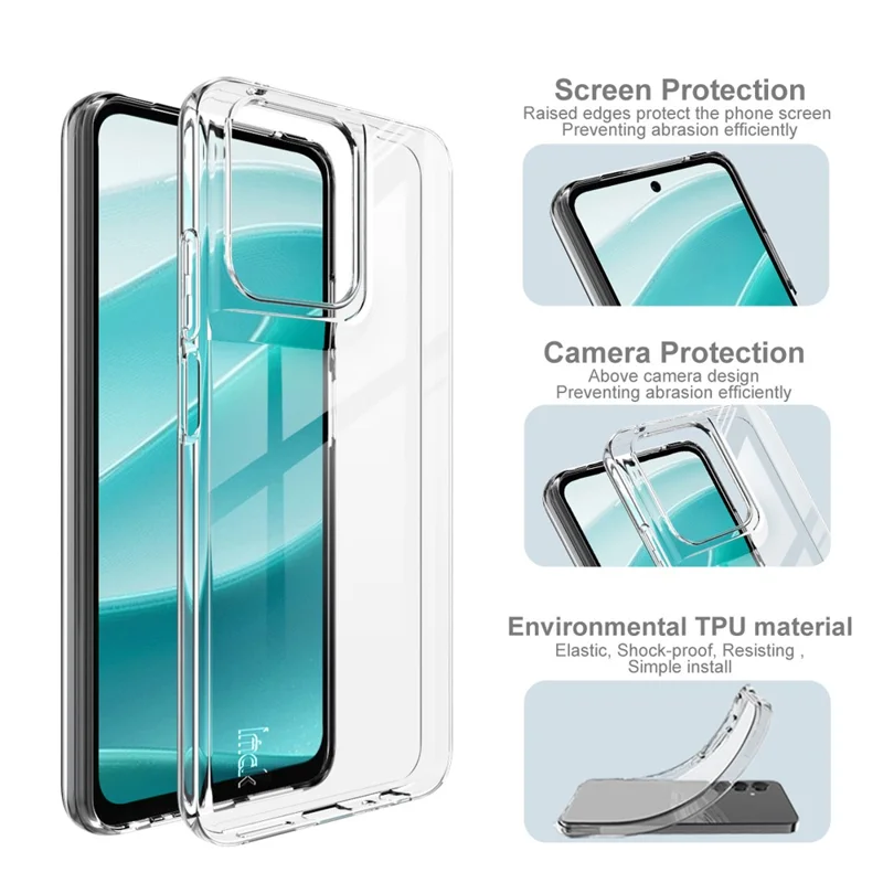 IMAK UX-10 Series For Motorola Moto G 5G (2025) Clear Phone Case Soft TPU Mobile Back Cover-Cellmalls