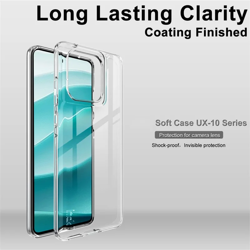IMAK UX-10 Series Clear Phone Case For Motorola Edge 60 5G  /  60 Fusion 5G  /  60S 5G Soft TPU Mobile Back Cover-Cellmalls