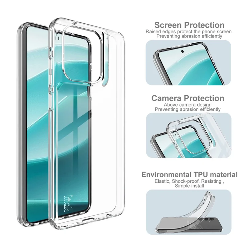 IMAK UX-10 Series For Motorola Moto G Stylus 5G (2025)  /  Edge 60 Stylus 5G Clear Phone Case Soft TPU Mobile Back Cover-Cellmalls