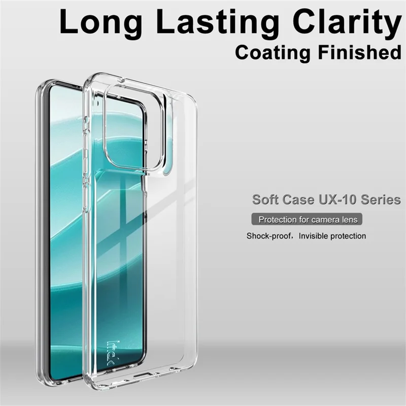 IMAK UX-10 Series For Motorola Moto G Stylus 5G (2025)  /  Edge 60 Stylus 5G Clear Phone Case Soft TPU Mobile Back Cover-Cellmalls