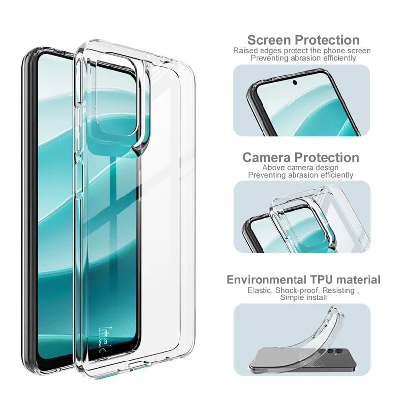 IMAK UX-10 Series For Motorola Moto G05 4G Clear Phone Case Soft TPU Mobile Back Cover-Cellmalls