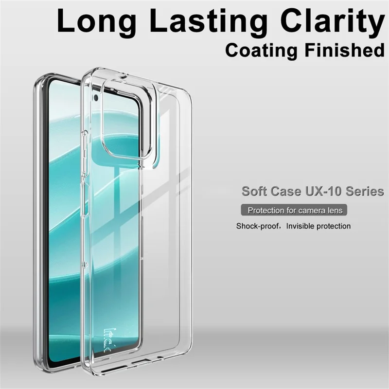 IMAK UX-10 Series For Motorola Moto G75 5G Clear Phone Case Soft TPU Mobile Back Cover-Cellmalls