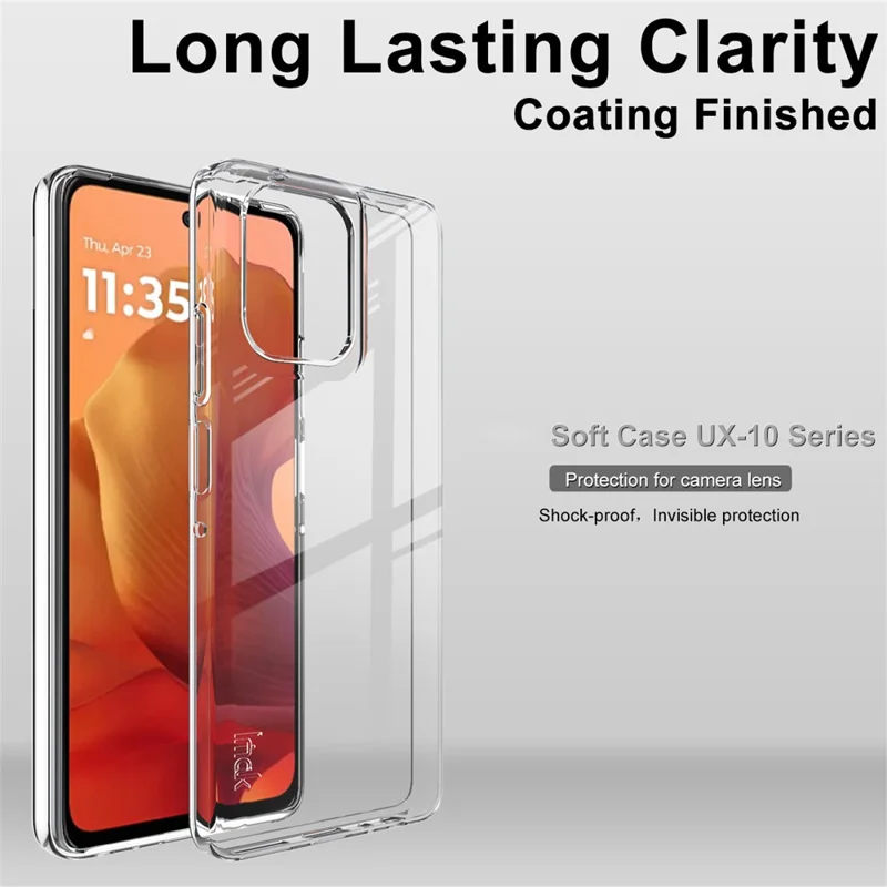 IMAK UX-10 Series For Motorola Moto G Power (2025) Clear Phone Case Soft TPU Mobile Back Cover-Cellmalls