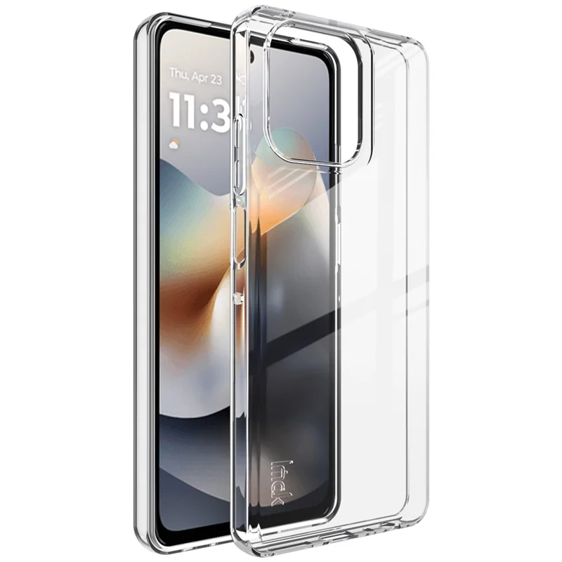 IMAK UX-10 Series For Motorola Moto G56 5G Clear Phone Case Soft TPU Mobile Back Cover-Cellmalls
