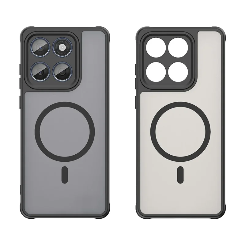 For Motorola Edge 60 Fusion 5G  /  Edge 60 5G Case Compatible with MagSafe Anti Drop PC + TPU Phone Cover - Black-Cellmalls