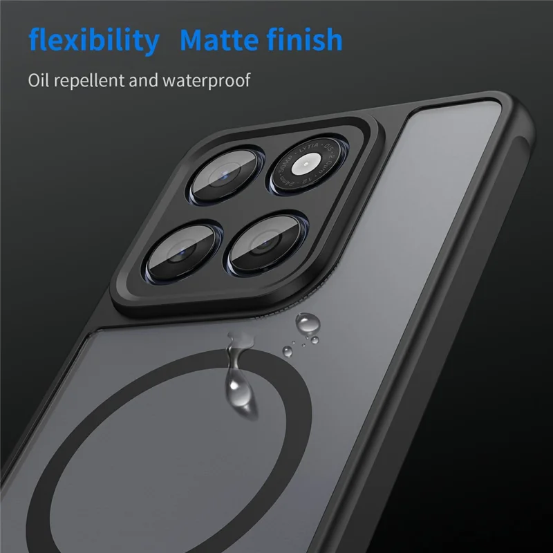 For Motorola Edge 60 Fusion 5G  /  Edge 60 5G Case Compatible with MagSafe Anti Drop PC + TPU Phone Cover - Black-Cellmalls