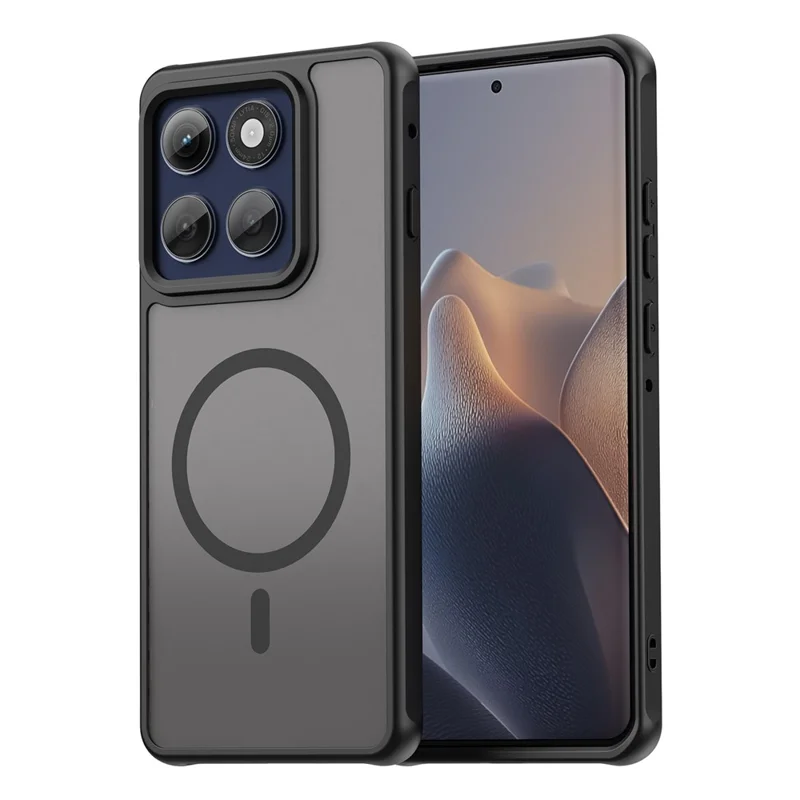 For Motorola Edge 60 Pro 5G Case Compatible with MagSafe Anti Drop PC + TPU Phone Cover - Black-Cellmalls