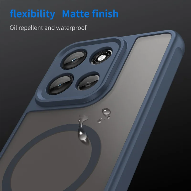 For Motorola Moto G86 5G Case Compatible with MagSafe Anti Drop PC + TPU Phone Cover - Blue-Cellmalls