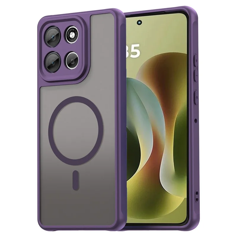 For Motorola Moto G100 Pro 5G Case Compatible with MagSafe Anti Drop PC + TPU Phone Cover - Purple-Cellmalls