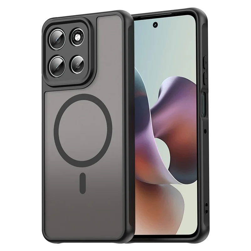 For Motorola Moto G56 5G Case Compatible with MagSafe Anti Drop PC + TPU Phone Cover - Black-Cellmalls