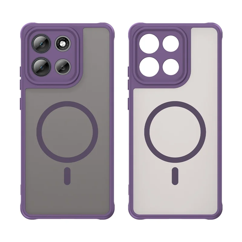 For Motorola Moto G100 Pro 5G Case Compatible with MagSafe Anti Drop PC + TPU Phone Cover - Purple-Cellmalls