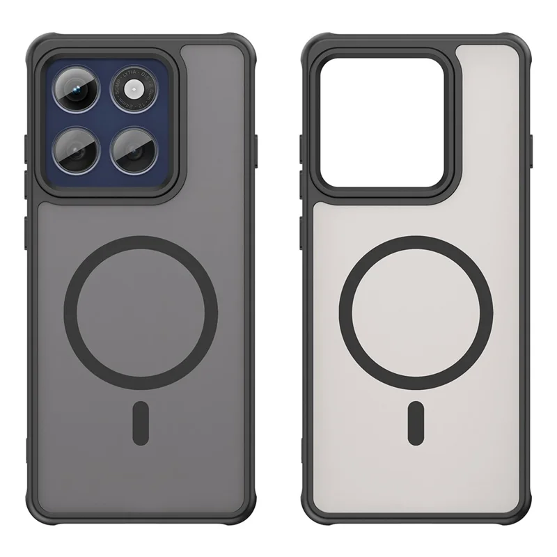 For Motorola Edge 60 Pro 5G Case Compatible with MagSafe Anti Drop PC + TPU Phone Cover - Black-Cellmalls