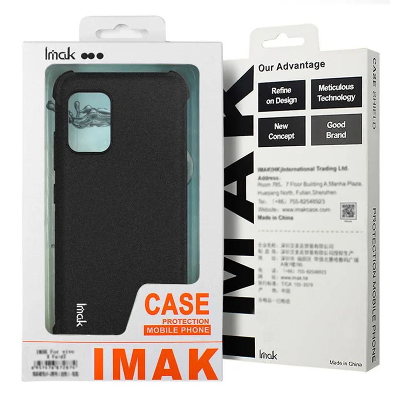 IMAK For Motorola Edge (2025) 5G Case TPU Phone Cover Airbag Shockproof Protection - Matte Black-Cellmalls