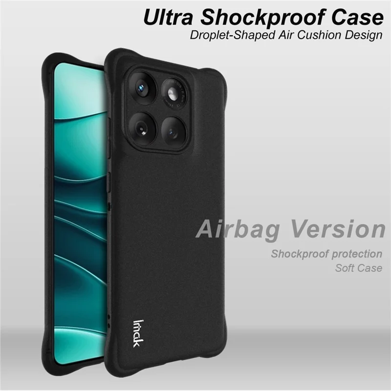 IMAK For Motorola Edge 60 5G / 60 Fusion 5G / Edge 60s 5G Case TPU Phone Cover Airbag Shockproof Protection - Matte Black-Cellmalls