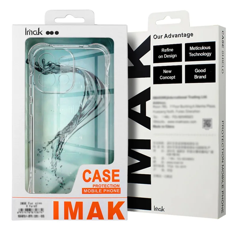 IMAK For Motorola Edge 60 Pro 5G Case TPU Phone Cover Airbag Shockproof Protection - Transparent-Cellmalls