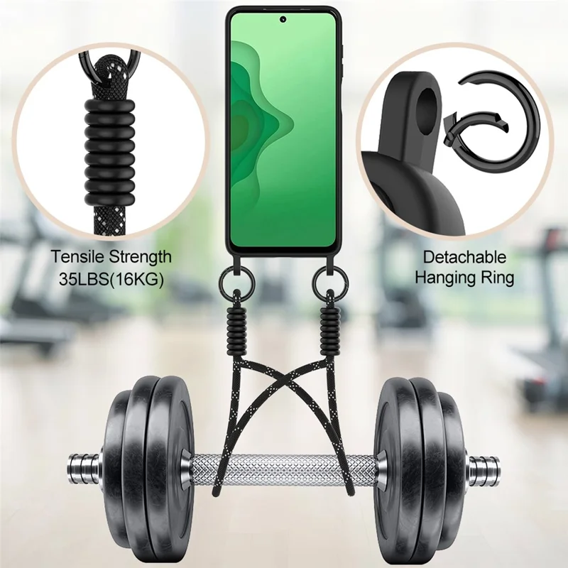 For Motorola Moto G14 4G Case Liquid Silicone Card Holder Phone Back Cover with Short Strap - Black-Cellmalls