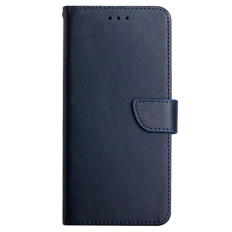 HT02 For Motorola Edge (2024) 5G Case Genuine Cow Leather Phone Cover Nappa Texture - Blue-Cellmalls