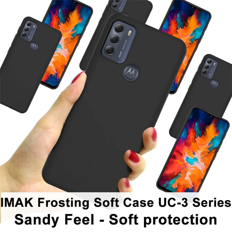 IMAK UC-3 Series Matte Frosting Soft TPU Shell Cell Phone Case Cover for Motorola Moto G50-Cellmalls