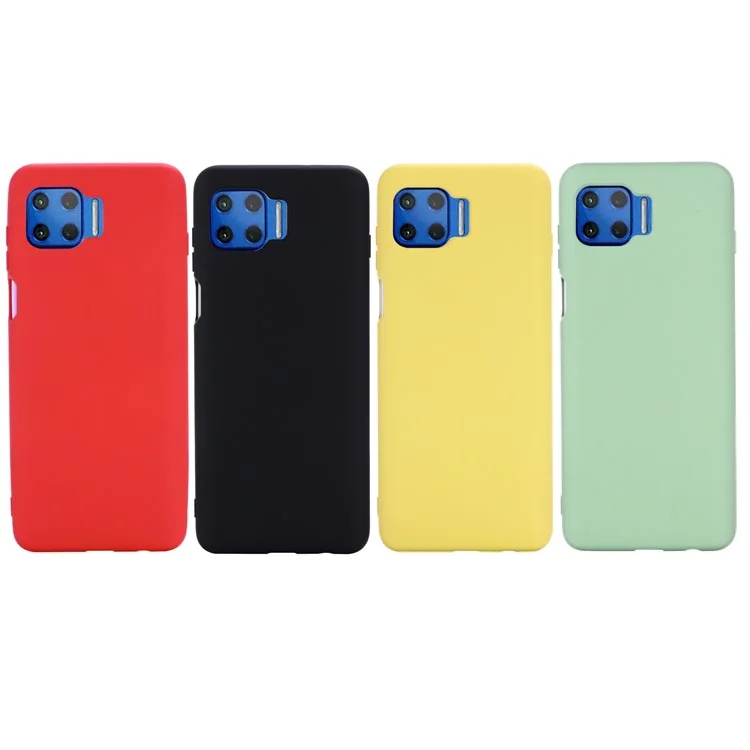 Solid Color Liquid Silicone Phone Protective Shell with Strap for Motorola Moto G 5G Plus - Green-Cellmalls