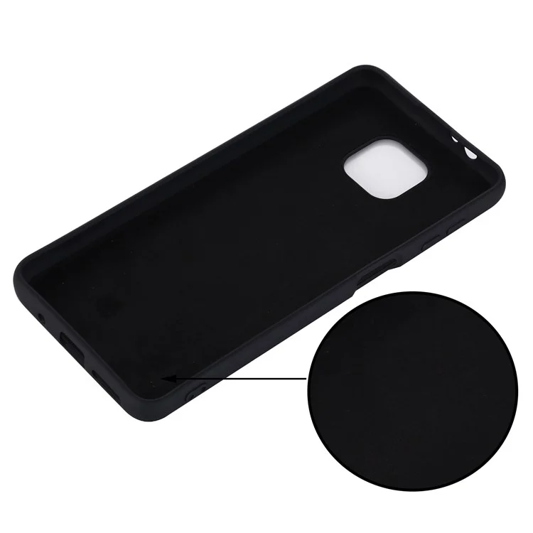 For Motorola Moto G Power (2021) Drop-proof Liquid Silicone Phone Case Protective Cover with Strap - Black-Cellmalls
