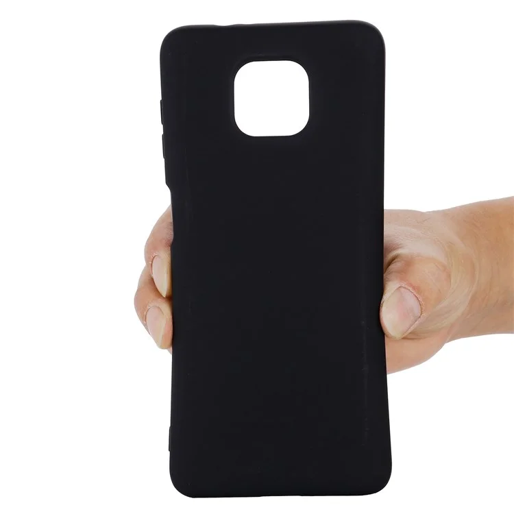 For Motorola Moto G Power (2021) Drop-proof Liquid Silicone Phone Case Protective Cover with Strap - Black-Cellmalls