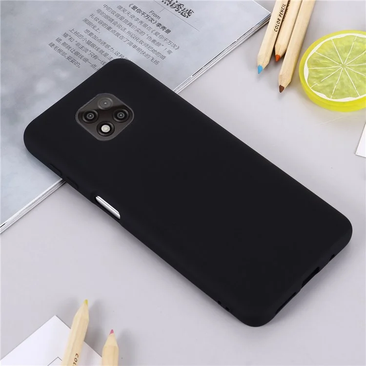 For Motorola Moto G Power (2021) Drop-proof Liquid Silicone Phone Case Protective Cover with Strap - Black-Cellmalls