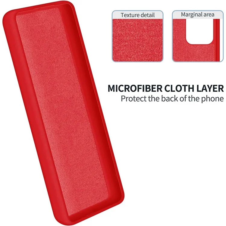 For Motorola Moto G14 4G Case Shockproof Liquid Silicone Mobile Phone Shell Cover - Red-Cellmalls