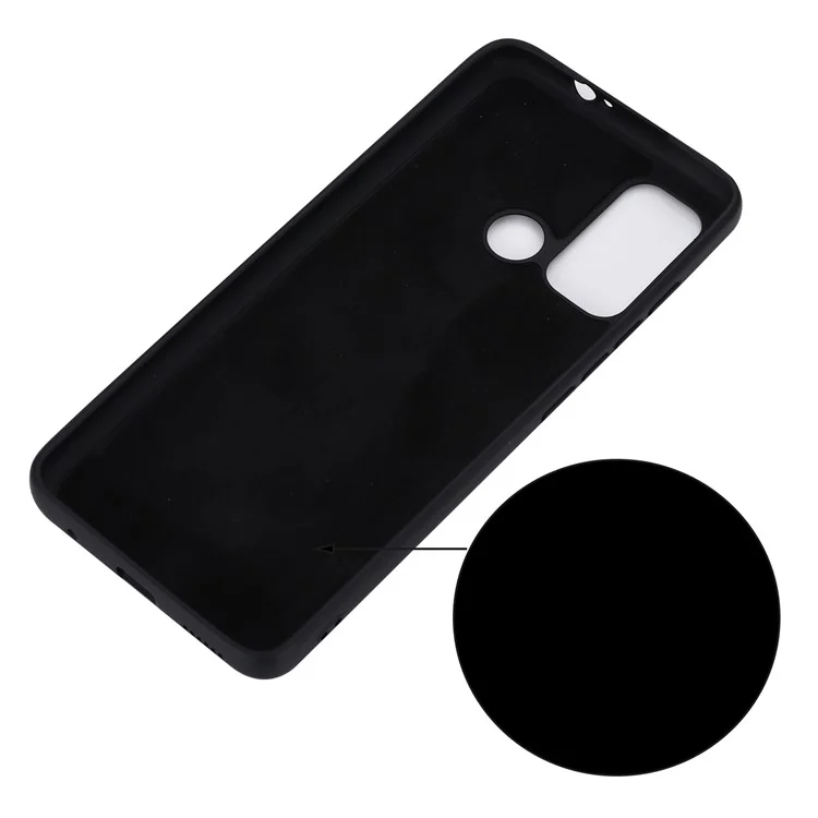 Soft Liquid Silicone Phone Case for Motorola Moto G60 - Black-Cellmalls